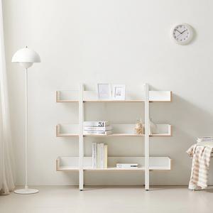 하딘 스틸 디자인 책장 3단 4colors