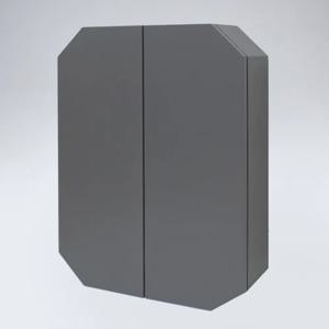 팔각 원목 욕실장(그레이)