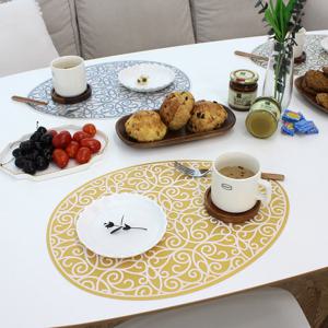 위생적인 국내생산 포쉬 에그 실리콘 호텔 감성 플레이팅 테이블매트 식탁매트 1P