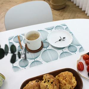 위생적인 국내생산 호텔 감성 플레이팅 비즈 클리어 실리콘 테이블매트 식탁매트 1P