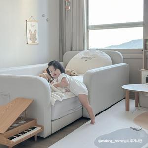 발롱 저상형 침대 패브릭 아기침대 데이베드 프레임 SSQ