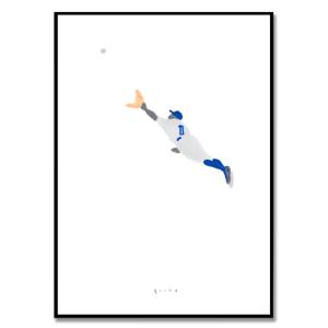 Catch 1, 수하 야구 감성 일러스트 그림 액자
