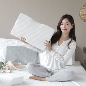 1+1 3D 메모리폼 누빔 경추베개 3color