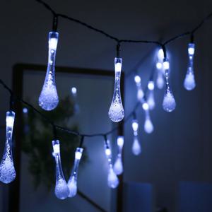 도토로 태양광 LED 50구 물방울 가랜드 전구(5m) (백색)