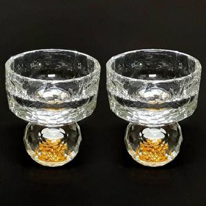 마시피렌체 크리스탈 버디샷잔 2P세트 24K골드 샷글라스 골드 소주잔 골프공술잔