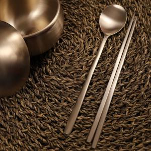 /1인/ 안성 무형문화재2호 이종문 유기수저 1인세트 방짜유기 예단 회사 기업 부모님