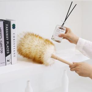 프리미엄 양모 먼지털이개 정전기 흡착 제거 청소 먼지떨이