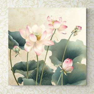 성장 연꽃 그림 캔버스액자 수능 합격운 사업번창 선물 거실 서재 풍수 인테리어 액자