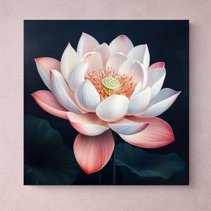 우아 연꽃 그림 캔버스액자 수능 합격운 사업번창 선물 거실 서재 풍수 인테리어 액자