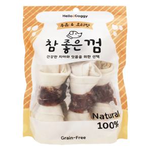헬로도기 참좋은 강아지밀크껌 우유오리껌 오래먹는간식 6개입
