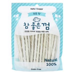 헬로도기 참좋은 강아지밀크껌 강아지우유껌 소형 스틱 45개입