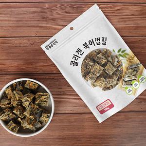 헬로도기 강아지황태 콜라겐 강아지북어껍질 보양식 다이어트간식 큐브형 100g