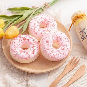 파스텔 도넛 모형 1P (딸기)