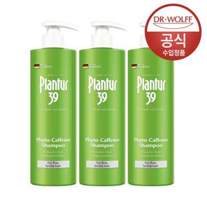 파이토 카페인 샴푸 (가는모발용) 500ml 대용량 3개입