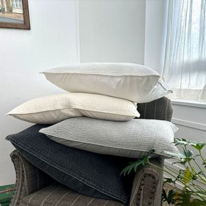 순면 오가닉 피그먼트 알러지케어 무형광 일자 누빔 베개커버