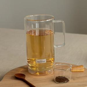 [1+1] 에센셜 이중 내열 핸들 유리컵 L 680ml