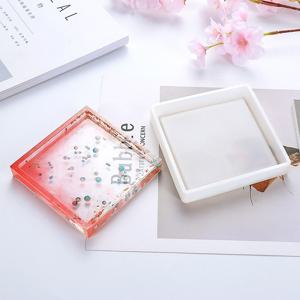 쉐이커몰드 레진공예 레진아트 컵 받침대 정사각 실리콘 몰드 DIY 티코스터