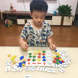 컬러 화살표 방향 게임 색 인지 매칭 시지각 메모리 학습 인지 보드게임 유아 교구 장난감