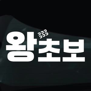 초보운전 스티커 차량 자동차 데칼 시트지 05 왕초보