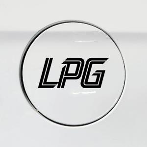 혼유방지 주유구 스티커 차량 자동차 데칼 시트지 06 두줄 LPG