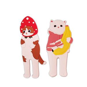 고양이 자석 후크 마스크 걸이 2개 세트 (딸기+바나나)