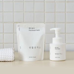 핸드워시 용기 250ml x 1개 + 리필 200ml x 3개(향선택)
