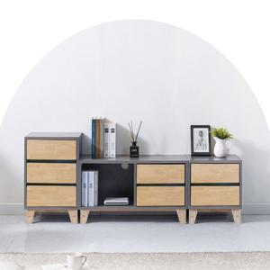 고무나무 서랍형 TV다이 오디오장 거실장 세트