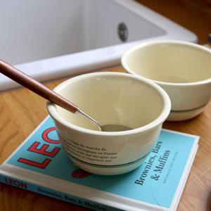 그린 파머스 공기 예쁜 레터링 도자기 그릇 대접 밥공기 신혼 식기 집들이 선물