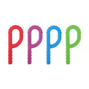 츄잉 튜브 p형 구강 추구턱 운동 언어치료 감각통합 연하 삼킴 씹기 근육 치발기 겸용
