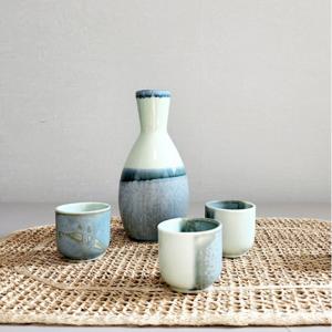 사케주병세트 달빛 내린 민트색 주병세트 4pcs