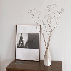 곱슬 우드스틱 드라이플라워 5p 1set