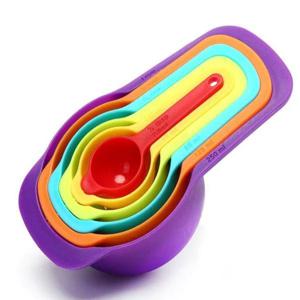 레인보우 베이킹 이유식 계량 스푼 컵 6p 세트