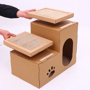 아서아리 고양이 DIY 숨숨집 스크래쳐 계단형 하우스