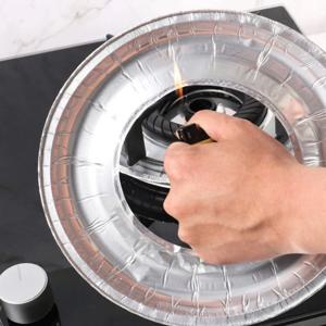 가스레인지 기름때 방지 사각 알미늄 커버 10p