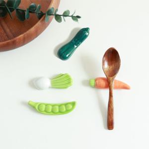 세라믹 수저받침 야채믹스 4p