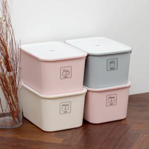1+1+1 마카롱 모던 일반형 분리수거함 2size 6colors