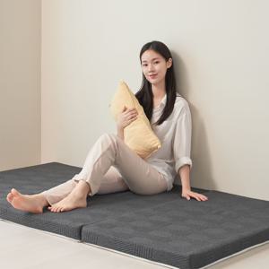 배러앳홈 3단 접이식 원룸 1인용 고탄성폼 토퍼 매트리스 싱글 S