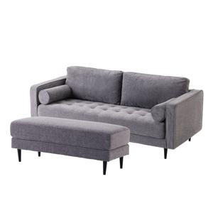 라이프스타일 블루밍턴 3인 패브릭 소파(오토만 포함)