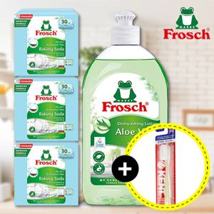 식기세척기 세제 베이킹소다 30개입 x3개+주방세제 500ml 1개 랜덤 (켄트칫솔드림)