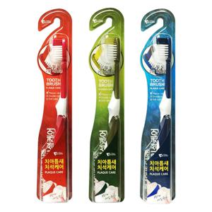 치아틈새 치석케어 양면 미세모 칫솔 1개 어금니 치석제거