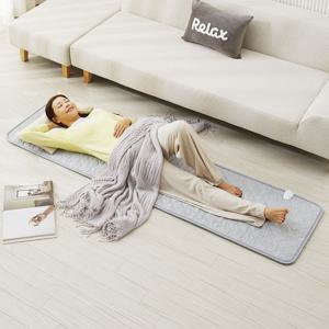 EMF 카본 탄소 1인용 2인용 찜질전기매트 쇼파겸용 라이트그레이 4size