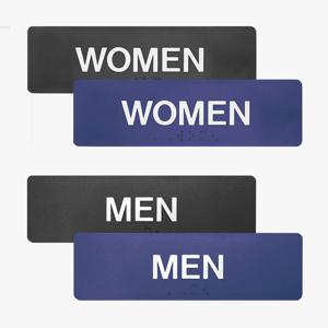 화장실 안내판 탈의실 휴게실 표지판 도어사인 점자표지판 남자화장실 여자화장실 44x152