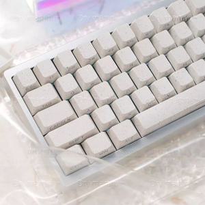 쿠앤크 화이트 측각 LED 투과 키캡 CHERRY PBT 기계식 키보드 한무무 아티산키캡