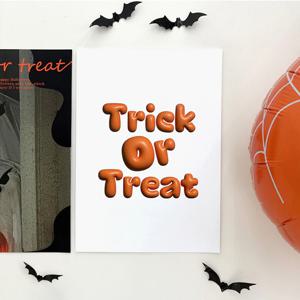 할로윈 trick or treat 3D 레터링 포스터 할로윈데이 포토존