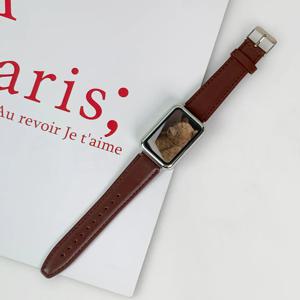 갤럭시핏3 모던 천연 소 가죽 스트랩 밴드 시계줄