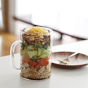 내열유리 1L 점보 음료, 샐러드 머그