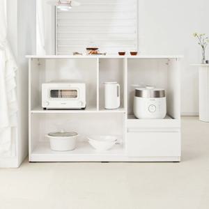 블랑코 1180 서랍형 홈바테이블 아일랜드식탁 (UV하이그로시 사각상판)