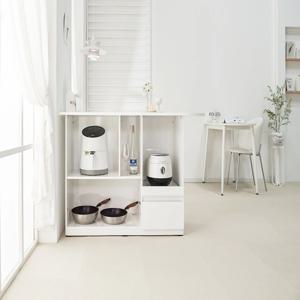 블랑코 1180 서랍형 홈바테이블 아일랜드식탁 (UV하이그로시 반원상판)