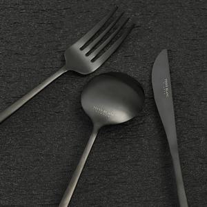 무광 블랙 티타늄 앤틱 양식기 커트러리 수저 티스푼 티포크 홈카페 신혼 집들이 선물