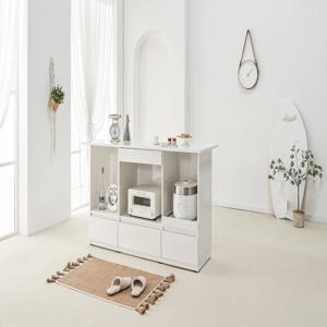 블랑코 1380 주방수납 홈바테이블 아일랜드식탁 (18T UV하이그로시상판)